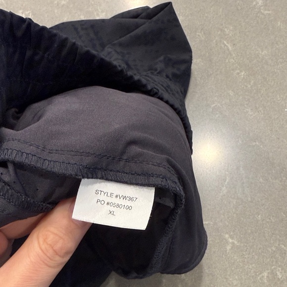 Vuori Women's Dark Blue Athletic Shorts - Picture 2 of 5